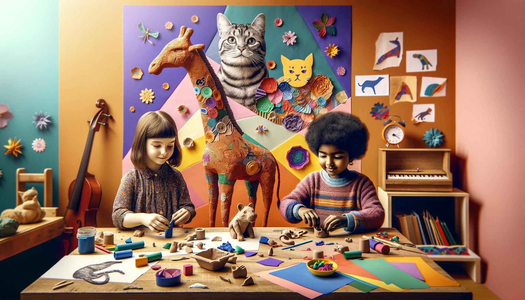 Créativité en Maternelle : Top 5 des Activités Artistiques pour Éveiller l'Imagination - atelier de collage, de peinture et de modelage avec les enfants de maternelle