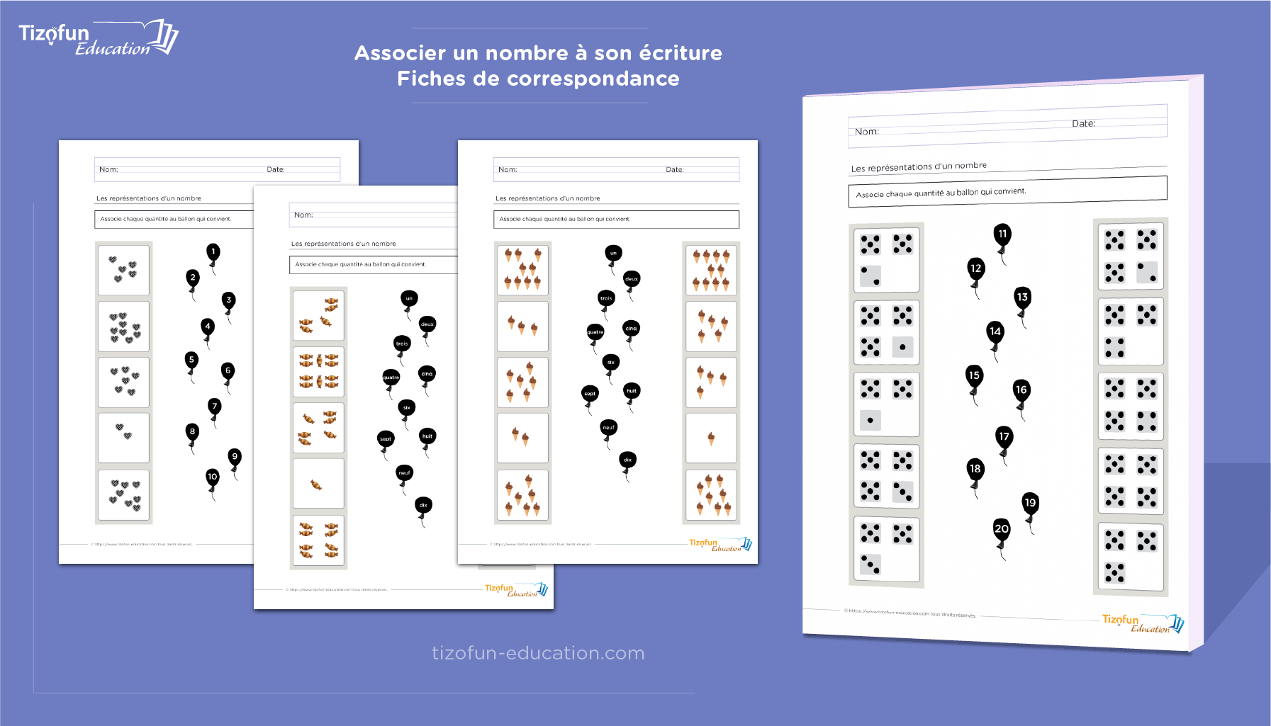 Représentation des nombres de 1 à 10 en GS et CP : Activités et Fiches à Télécharger