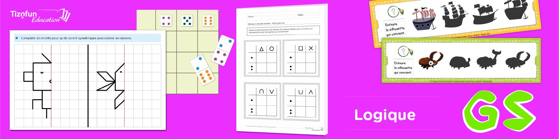 Les enfants apprennent les nombres en petite section - exercices de numération de 1 à 5