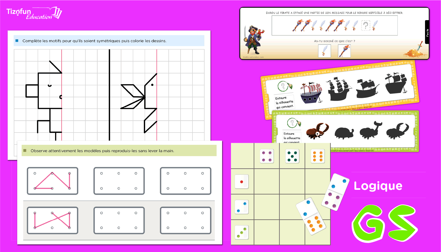 Activit S De Logique Pour La Maternelle Gs D Velopper Le Raisonnement