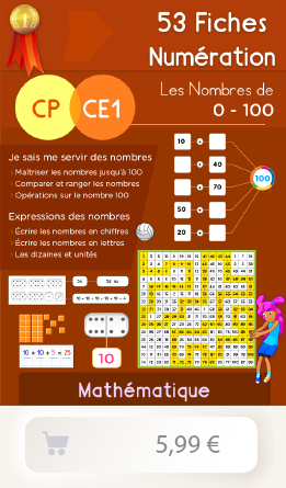 Ressource pédagogique avec les exercices de numération pour les enfants de CP - Cours Préparatoire