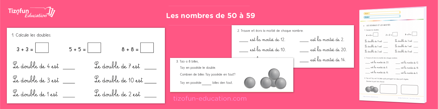 Exercices sur les doubles et moitiés au CP -méthodes simples et efficaces pour enseigner aux enfants