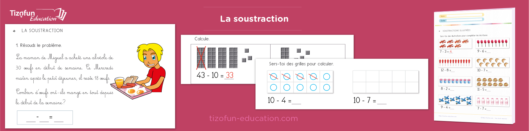 Exercices de soustraction pour le CP avec des astuces et exercices pour progresser