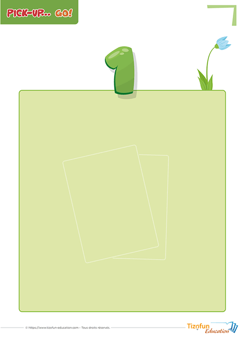 tableau de jeu nombres maternelle à imprimer pour apprendre à compter de 1 à 3 en Maternelle Petite Section (PS) - la maison du nombre 1