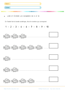 Dénombrer une collection d’objets en CP avec les nombres de 0 à 10