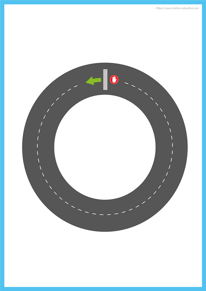 Activités de manipulation pour apprendre les formes géométriques en maternelle - Parcours graphique pour reconnaitre la forme circulaire - le cercle