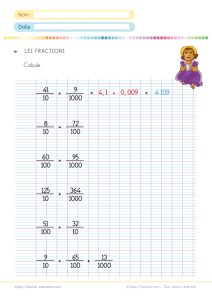 Additionner des fractions décimales CM1 CM2 avec des calculs progressifs