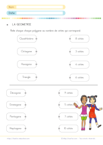 Reconnaître les polygones et leur nombre de côtés CM1 CM2 6e