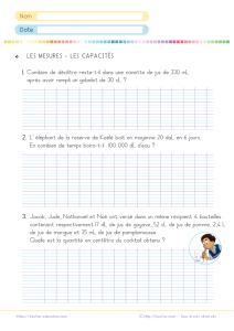 Résoudre des problèmes de capacités avec conversions et calculs