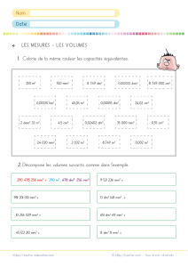Décomposer un volume en mètres cubes décimètres cubes millimètres cubes