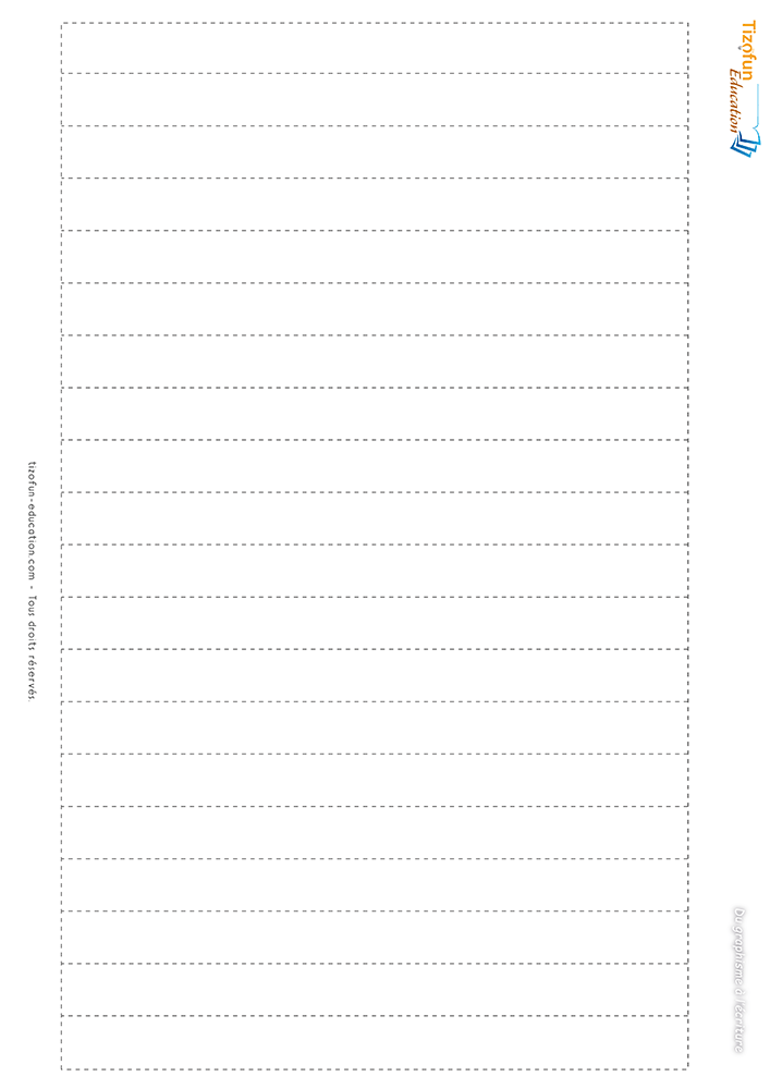 Support de graphisme avec des bandes de papier en maternelle permettant d'entraîner les traits horizontaux, verticaux et obliques.