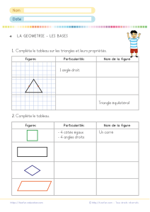Reconnaître et décrire des figures géométriques CE1 CE2 : exercices sur les polygones
