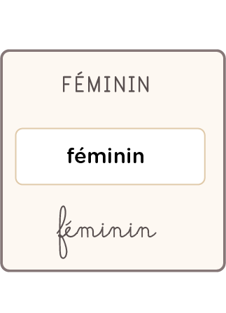 carte texte genre féminin