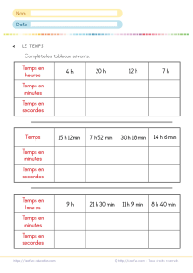 Convertir les unités de mesure de temps : exercices pratiques au CM1 CM2