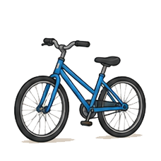 carte texte + image qui présente un véLo