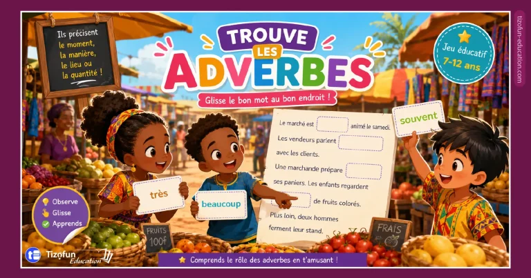 Exercice interactif pour trouver les adverbes dans un texte – adverbes en -ment, beaucoup et souvent