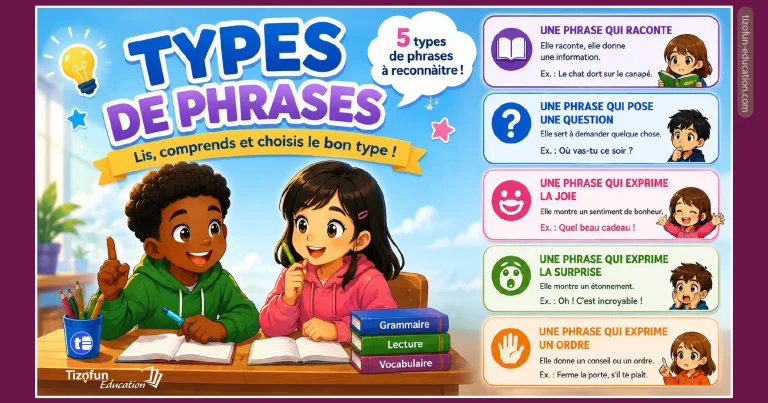 Jeu sur les types de phrases : raconte, question, joie, surprise ou ordre ?