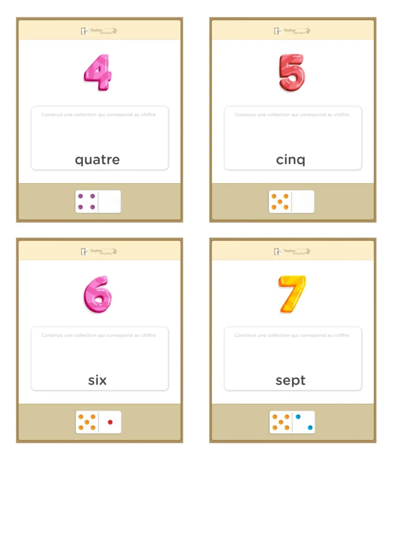 identifier les écritures de nombres - construire les nombres