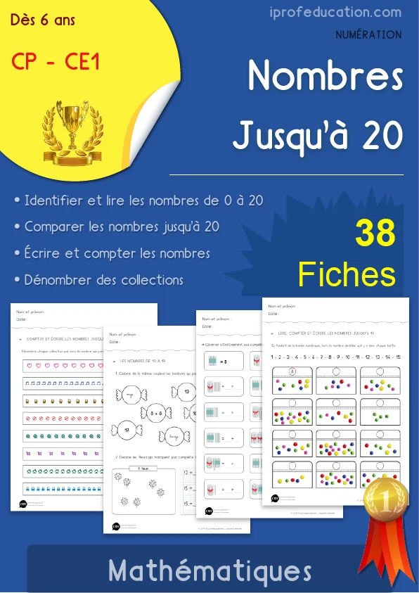 Les nombres de 0 à 20 : compter, ranger, dizaines et unités — CP · CE1