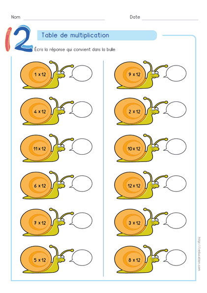 Table de 12 : fiches, cartes memory et quiz PowerPoint — CM1 · CM2 — aperçu 3