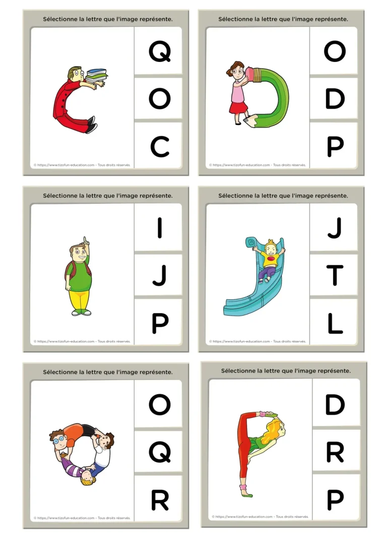 Exercice de discrimination visuelle - jeu de cartes memory avec des formes et motifs à identifier pour les enfants de maternelle