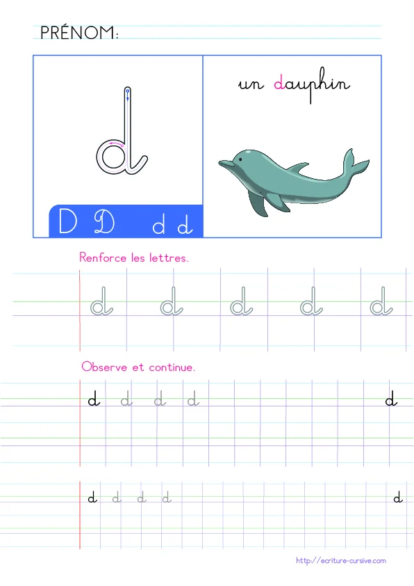 PDF Apprendre l'aphabet Maternelle CP - écrire d