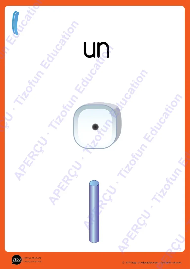 Aperçu 1 — Affichage des nombres 1 à 10 Maternelle CP – 6 packs en 1