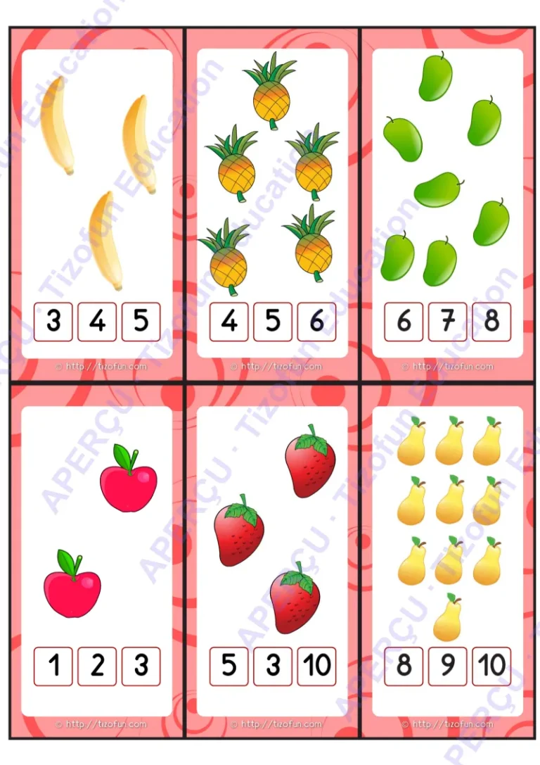 Aperçu 3 — Dénombrement Maternelle jeux | Apprendre à compter PS MS GS