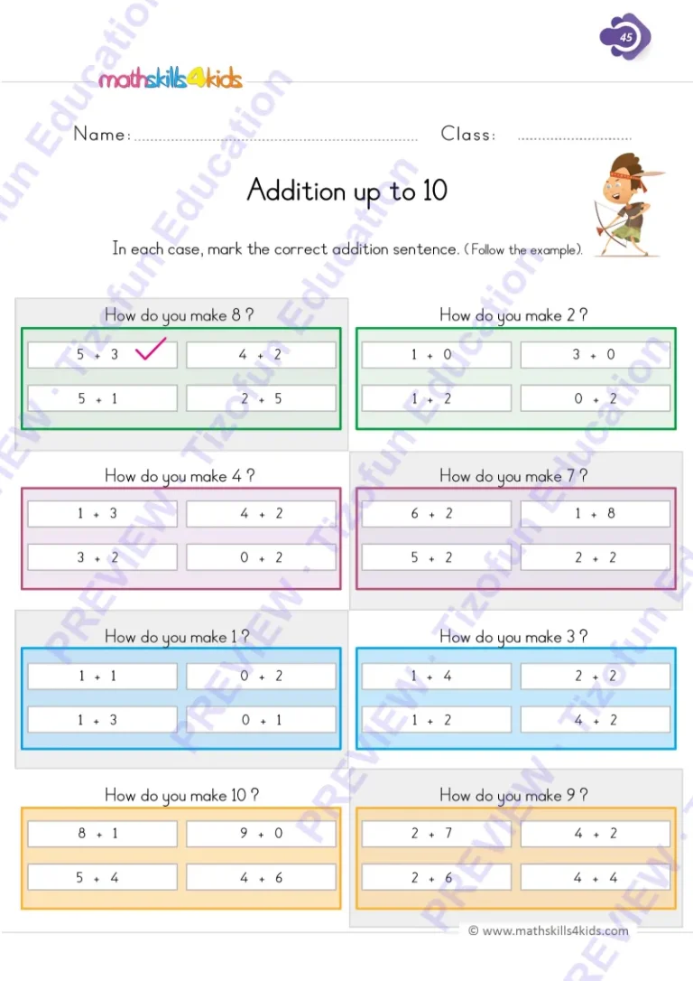 Preview 1 — Grade 1 quick witted daily math practices