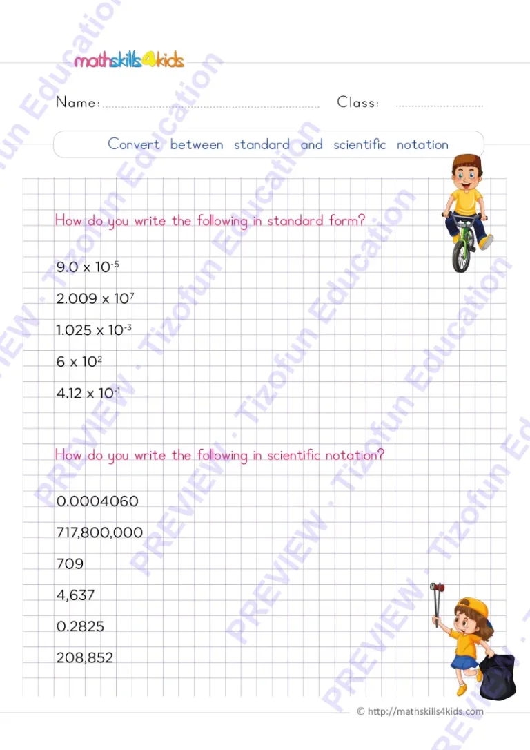 Preview 3 — Grade 6 Number theory worksheets with solutions