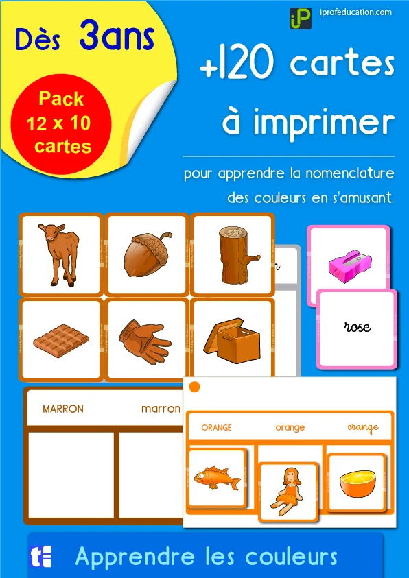 Les couleurs : 120 cartes à trier et à nommer — PS · MS · GS