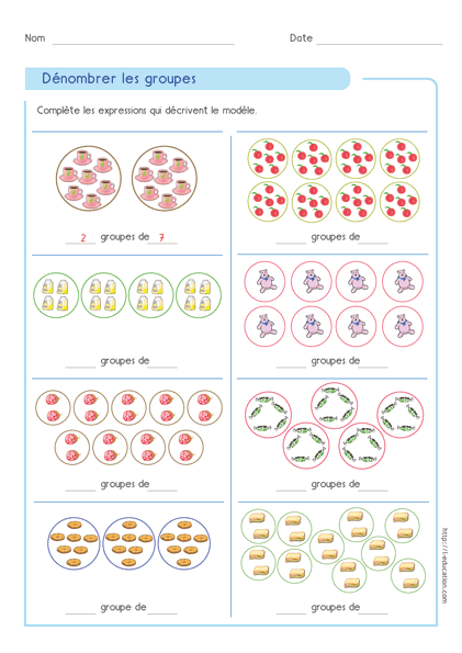 le sens et la base de la multiplication CP CE1 CE2