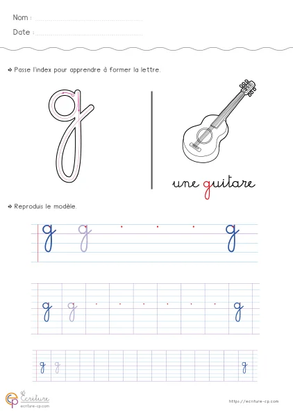 Minuscules cursives : 26 fiches, une lettre, une image, un mot — CP · CE1 · CE2 — aperçu 2