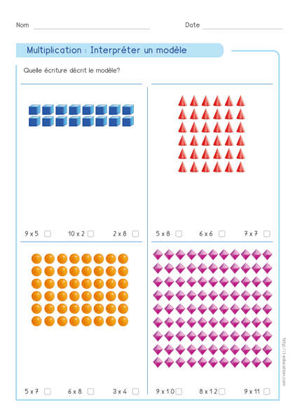 Le sens de la multiplication : 35 fiches et le surcomptage — CE1 · CE2 — aperçu 4
