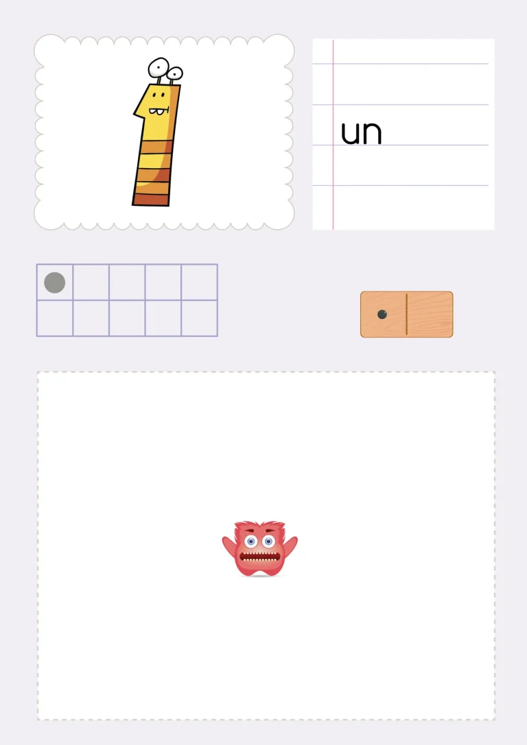 Monsters Math : 21 affiches des nombres de 0 à 20 — MS · GS — aperçu 1