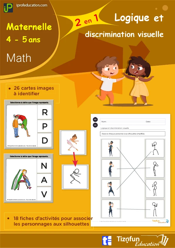 Discrimination visuelle : silhouettes et lettres — MS · GS