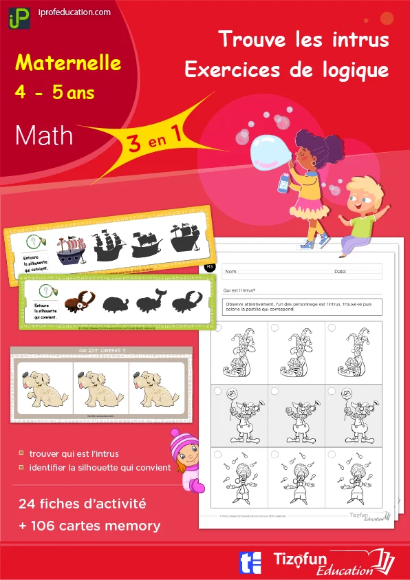 Le jeu des intrus : 106 cartes et 24 fiches — MS · GS