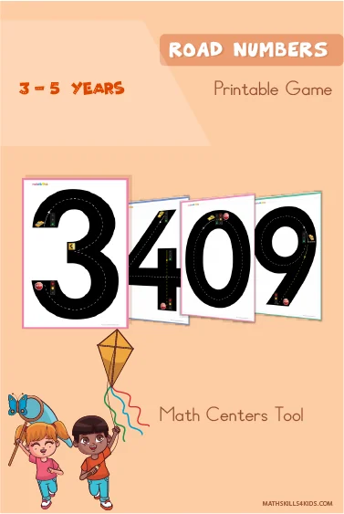 Road Numbers Printable