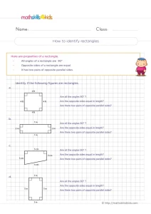 3rd Grade Rectangle Properties Worksheet: Is It a Rectangle?