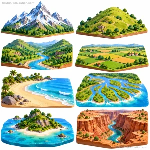 Mountains, Rivers and a Changing Earth — Review game