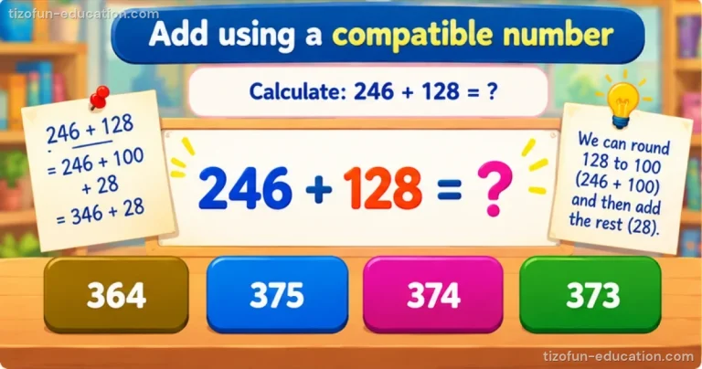 Grades 1–3 Math — Use a round number