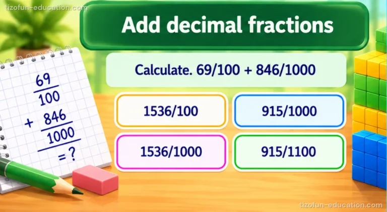 Math Grades 4–5 — Adding a whole number and a decimal fraction