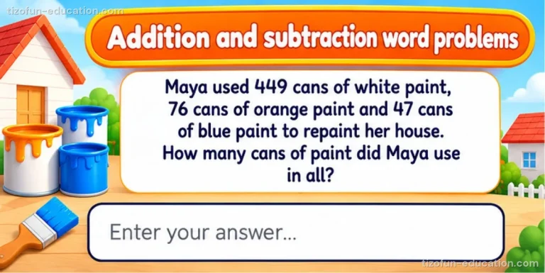 Math Grades 4–5 — Addition and subtraction word problems