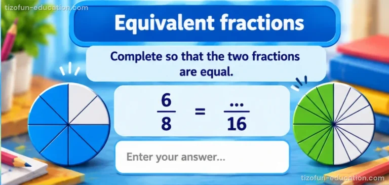 Math Grades 4–5 — Equivalent fractions