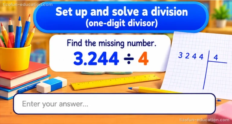 Math Grades 4–5 — Long division (1-digit divisor)