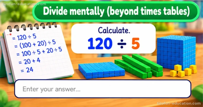 Math Grades 4–5 — Mental division (beyond the tables)