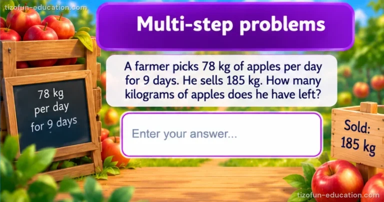 Math Grades 4–5 — Multi-step word problems