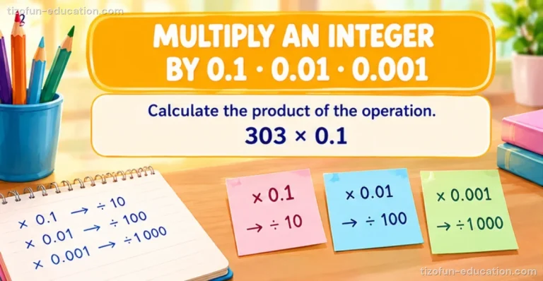 Math Grades 4–5 — Multiplying a whole number by 0.1, 0.01 or 0.001