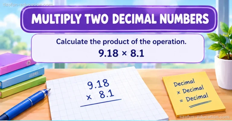 Math Grades 4–5 — Multiplying two decimal numbers