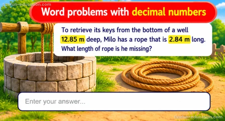 Math Grades 4–5 — Word problems with decimal numbers
